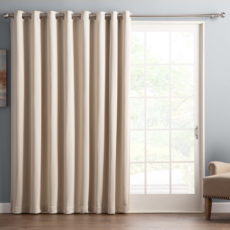 Wayfair Basics Solid Blackout Grommet Single Patio Curtain Panel